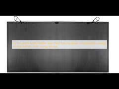 अल्ट्रा लाइट 420W लचीला सौर पैनल बालकनी बिजली स्टेशन बैटरी ऊर्जा भंडारण बालकनी सौर ऊर्जा भंडारण