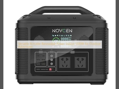 आउटडोर एडवेंचर्स के लिए बहुमुखी पोर्टेबल नवीकरणीय बिजली स्टेशन 1200W