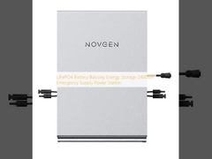 LiFePO4 बैटरी बालकनी ऊर्जा भंडारण 2400Wh आपातकालीन आपूर्ति बिजली स्टेशन